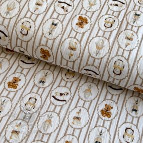 Double gauze/muslin Vintage toys design C