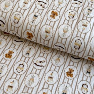 Double gauze/muslin Vintage toys design C