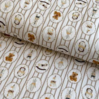 Double gauze/muslin Vintage toys design C