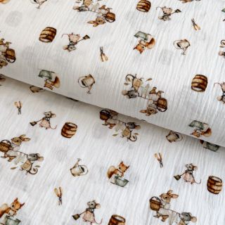 Double gauze/muslin Little things design A