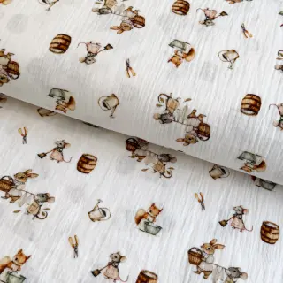 Double gauze/muslin Little things design A