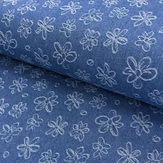 JEANS DENIM JACQUARD Flower dark jeans