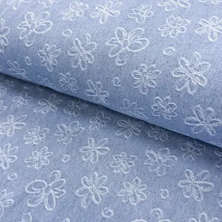 JEANS DENIM JACQUARD Flower light jeans