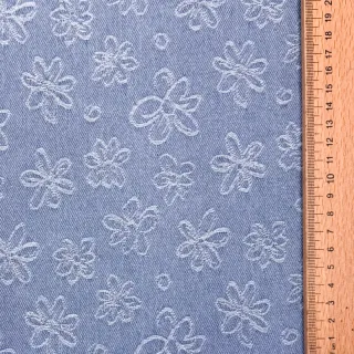 JEANS DENIM JACQUARD Flower light jeans