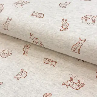 Jersey Hidden foxie ecru melange