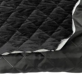 Stepped fabric VELVET STEPPED black