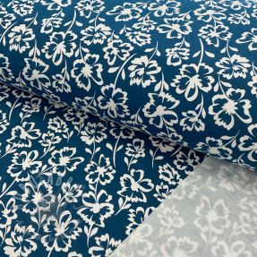 Jogging sweat SOFT Imprint flowers petrol