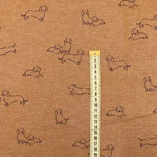 Jogging sweat Dogs camel melange