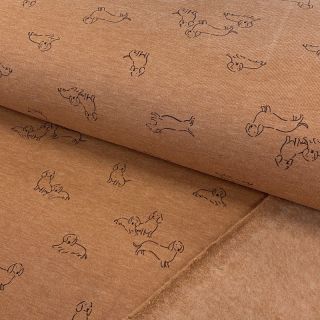 Jogging sweat Dogs camel melange