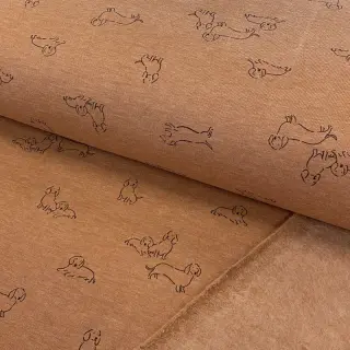 Jogging sweat Dogs camel melange