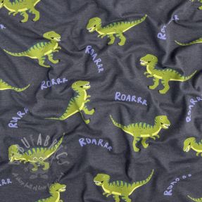 Jersey Dinosaurs indigo melange