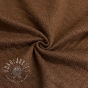 Stepped sweat fabric brown