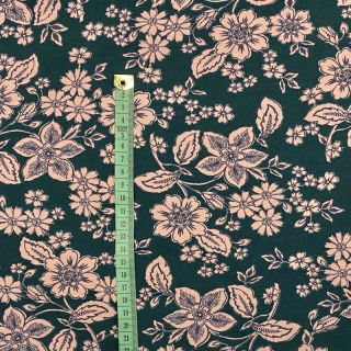 Jogging sweat SOFT Flowers emerald