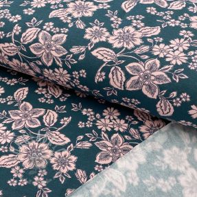 Jogging sweat SOFT Flowers emerald