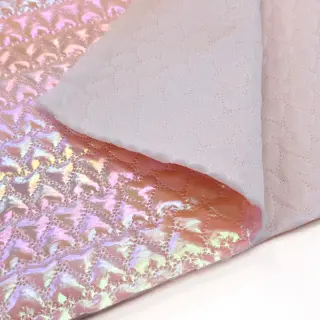 Stepped fabric Fancy hearts pink