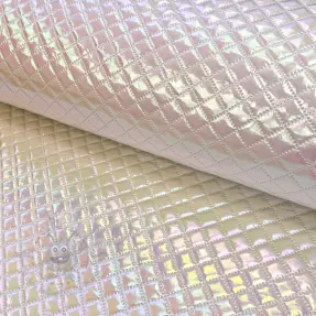 Stepped fabric Fancy diamonds offwhite