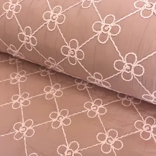 Stepped fabric Flower design old pink