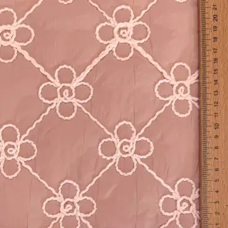 Stepped fabric Flower design old pink