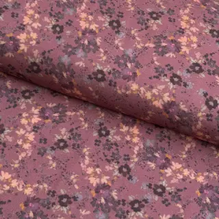 Viscose ROSELLA STRETCH Tossed flowers rosewood digital print