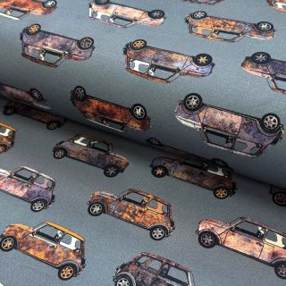 Decoration fabric Cars blue shadow digital print