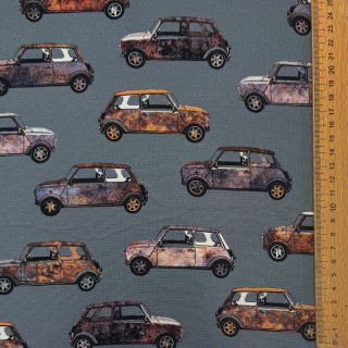 Decoration fabric Cars blue shadow digital print