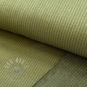 Knitted RECYCLED Cable khaki