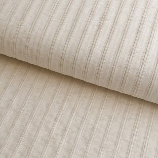 Cotton fabric LINEN JACQUARD Stripes beige