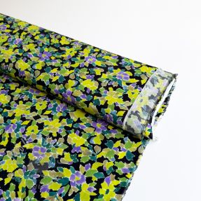 Viscose RADIANCE Flowers green