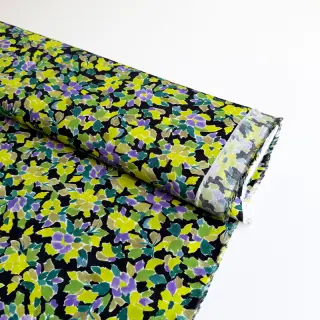 Viscose RADIANCE Flowers green