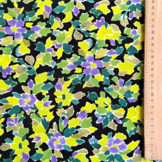 Viscose RADIANCE Flowers green