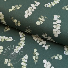 Decoration fabric Eucalyptus dark green digital print