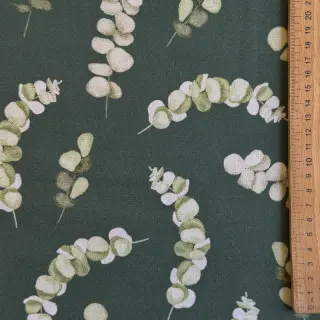 Decoration fabric Eucalyptus dark green digital print
