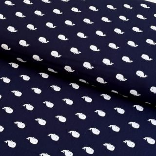 Cotton fabric Marine navy