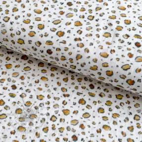 Double gauze/muslin Skin white digital print