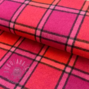 BRUSHED Check cerise