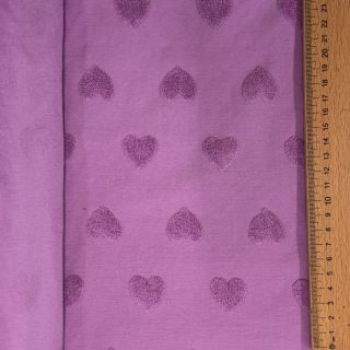 Terry Hearts lilac