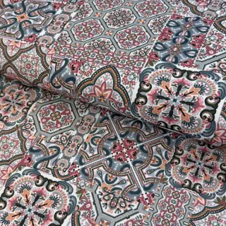 Decoration fabric Mozaic navy digital print