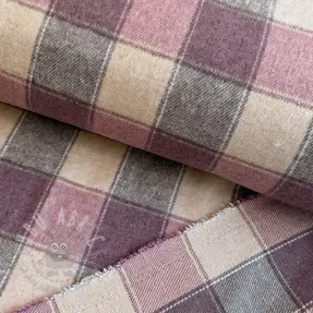 YARN DYED BRUSHED Check blush