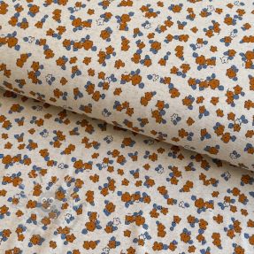Jersey Cotton-Linen Small flowers naturals
