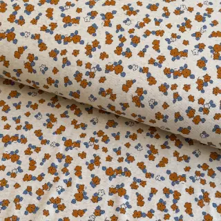 Jersey Cotton-Linen Small flowers naturals