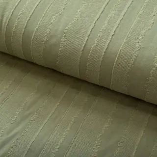 Cotton fabric JACQUARD Stripes army green