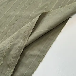 Cotton fabric JACQUARD Stripes army green