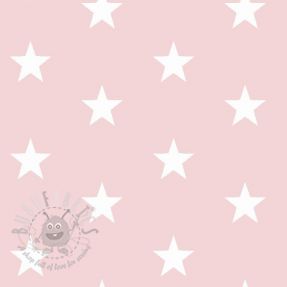 Cotton fabric Stars light rose