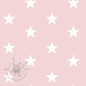Cotton fabric Stars light rose
