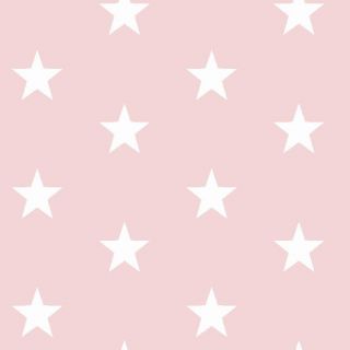 Cotton fabric Stars light rose