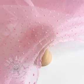 Tulle netting DOTS pink
