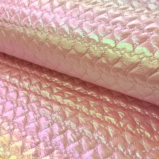 Stepped fabric Fancy hearts light pink