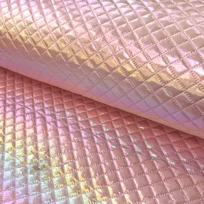 Stepped fabric Fancy diamonds light pink