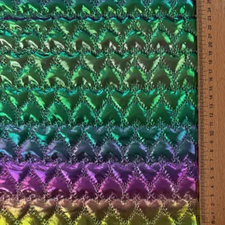 Stepped fabric Fancy hearts multi