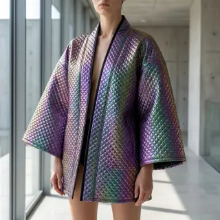Stepped fabric Fancy diamonds multi